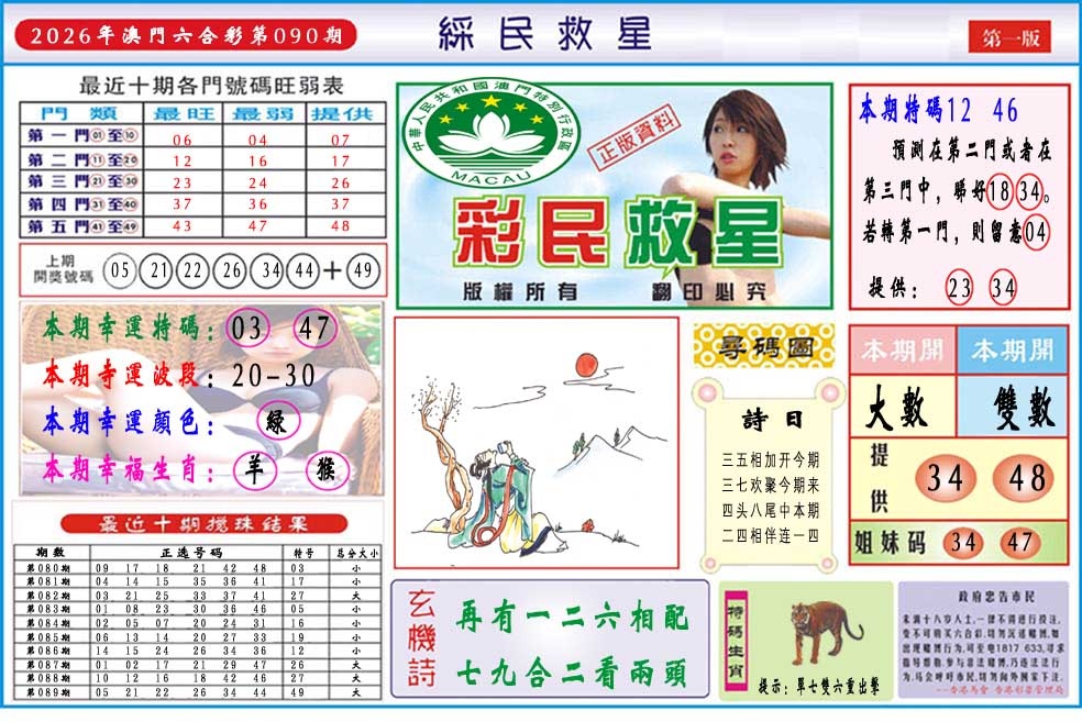 090期彩民救星A[图]